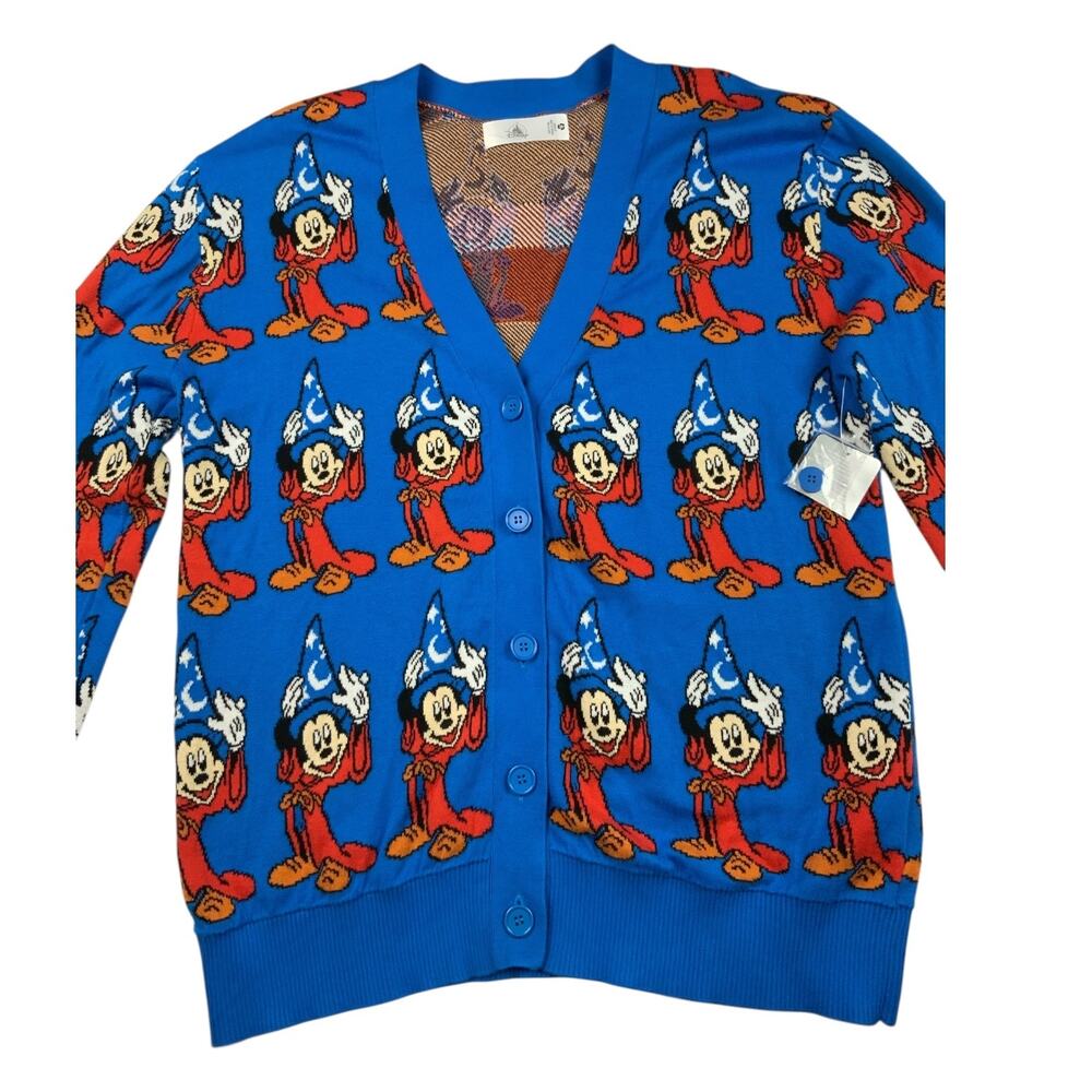 Disney Mickey Mouse Fantasia Cardigan US XL Wizard Sorcerer 80th Anniversary NWT - Picture 3 of 11